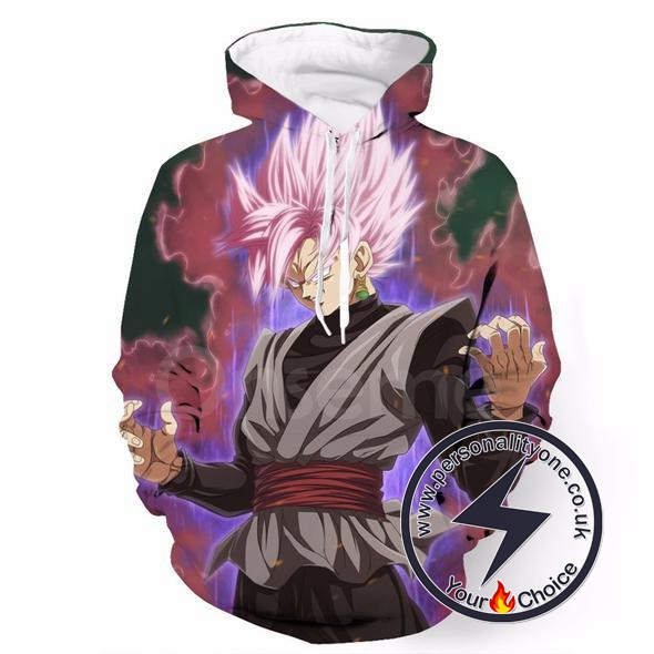 Dragon Ball Z - Black Goku Super Saiyan Rosé 3D - Hoodies